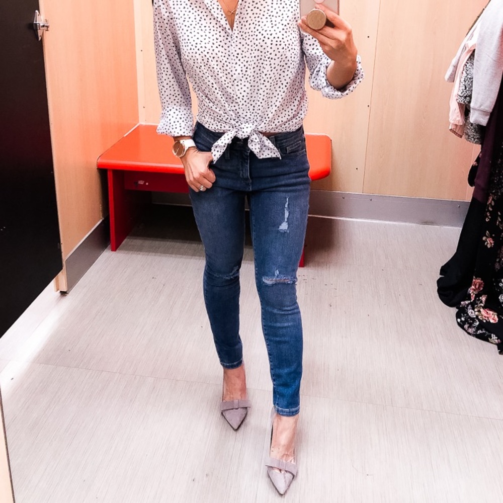 TARGET UNIVERSAL THREAD High Rise Skinny Cropped Jeans - SIZE 10